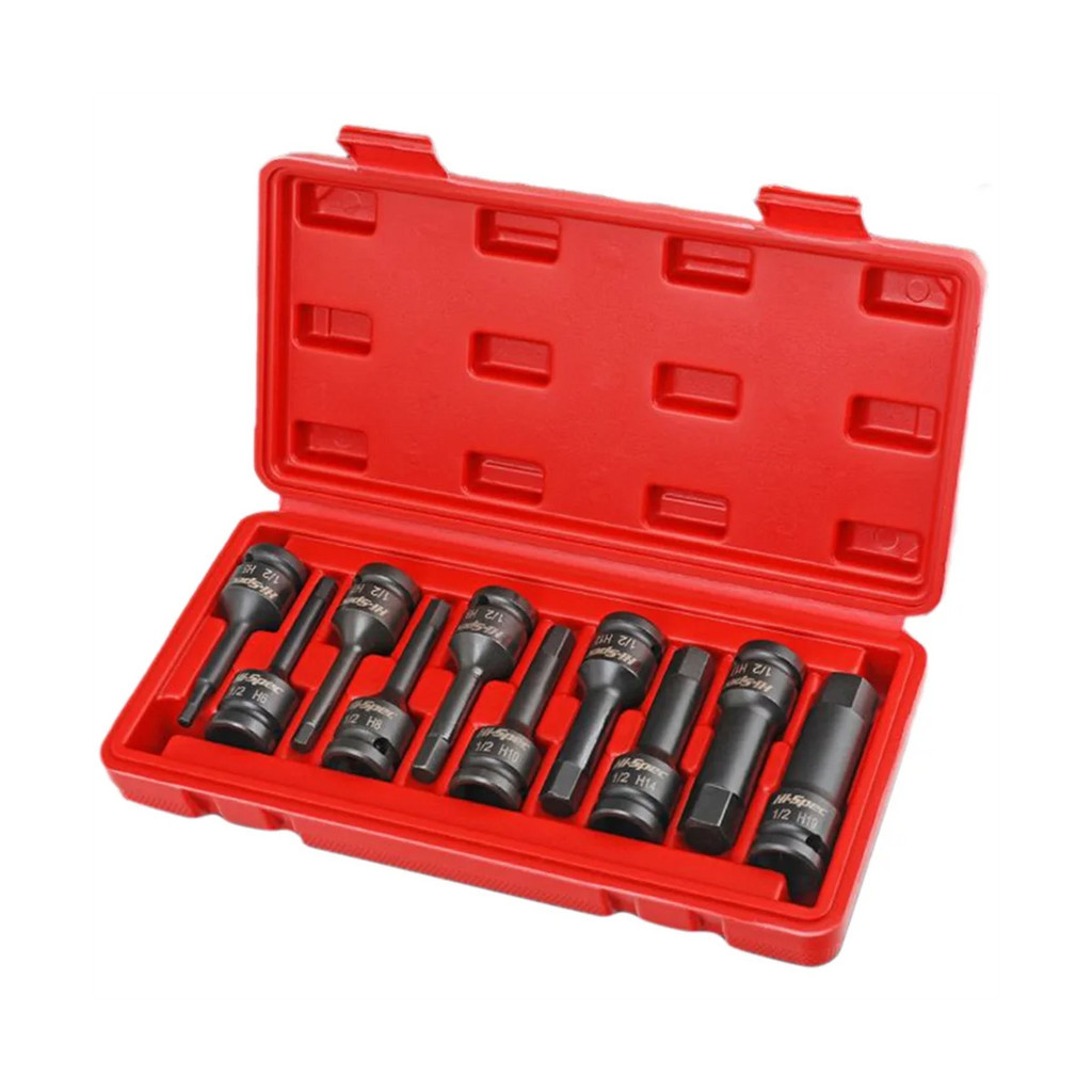 42R 10 Pieces of 1/2 Inch Pneumatic Hexagon Screwdriver Sleeve with ...