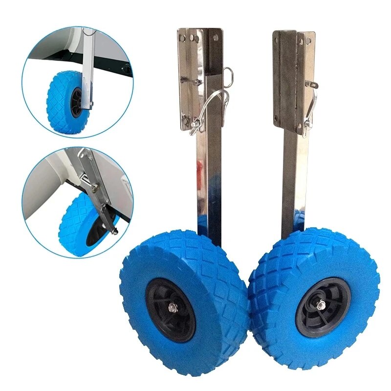 ☭Inflatable Boat Kayak Stern Wheels Launching Wheels Rubber Boat Stern ...