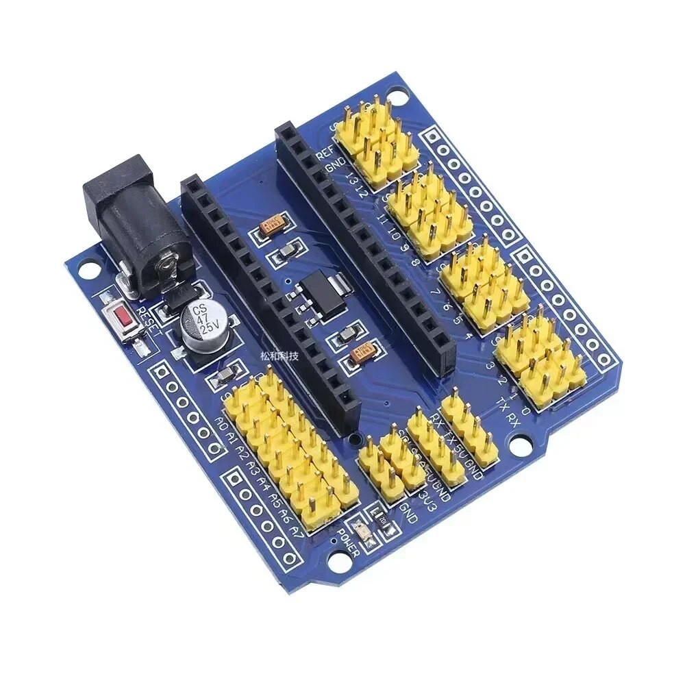 ♛NANO I/O IO Expansion Sensor Shield Module For Arduino UNO R3 Nano V3 ...