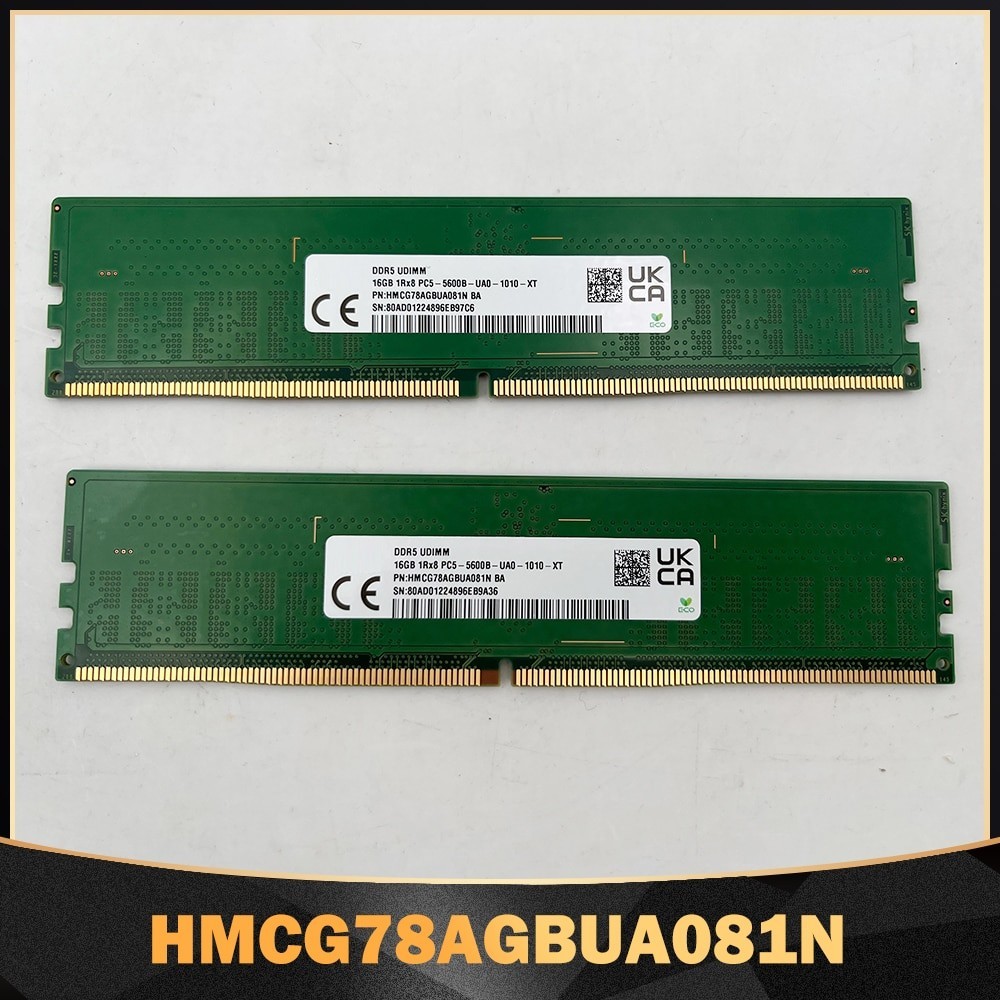 ☭1PC New HMCG78AGBUA081N A-Die For SK Hynix RAM 16GB 16G DDR5 5600B PC5 ...