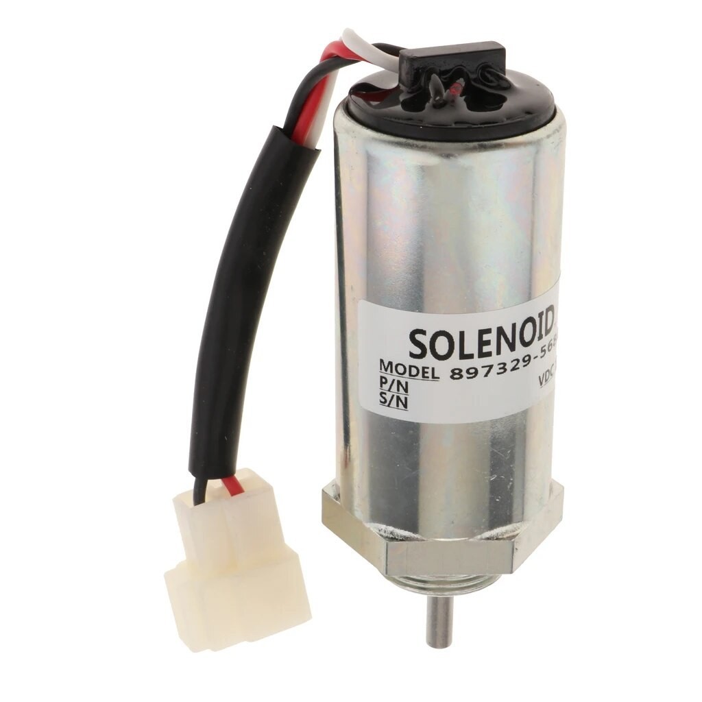 ⓞSolenoid Replacement Electric Fuel Shut Off Solenoids for EX55 758, Replace8973295680 t