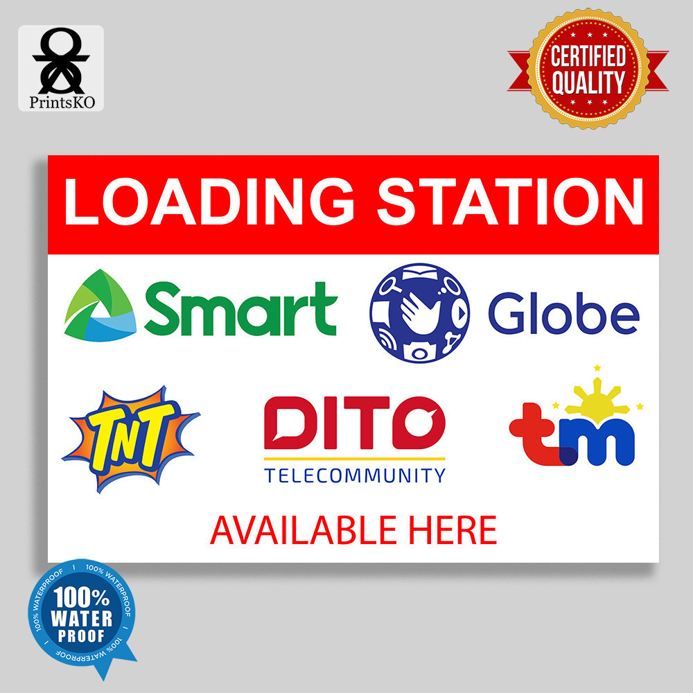 Tarpaulin / Tarp with Signage - Loading Station Design | Shopee Philippines