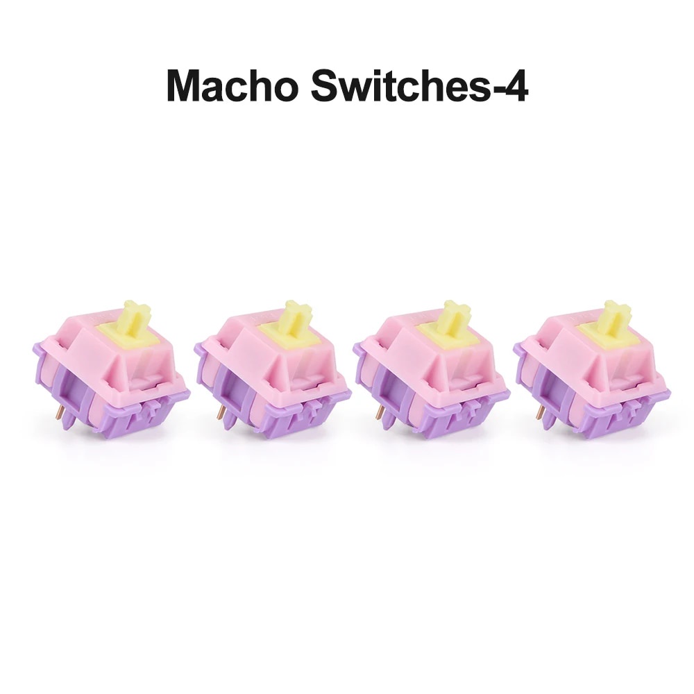 seckill EQUALZ Banana Split Switch Mechanical Keyboard Macho Switches Linear 62g 5 Pins POM Gold