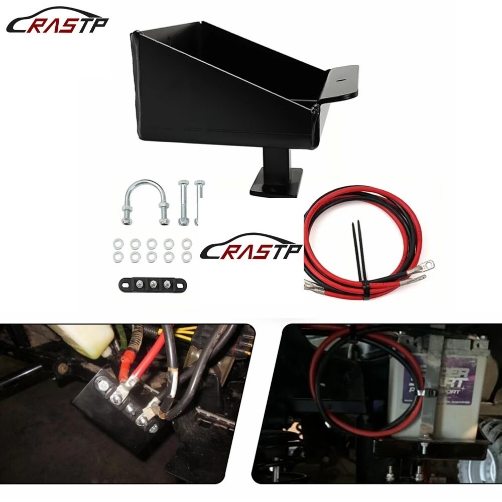 유RASTP12V Battery Relocate Box Motorcycle Battery Relocation Kit For