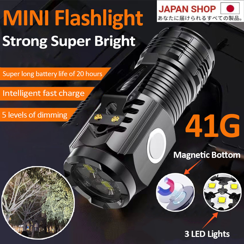 LED flashlight rechargeable waterproof Outdoor Heavy Duty Rechargeable ...