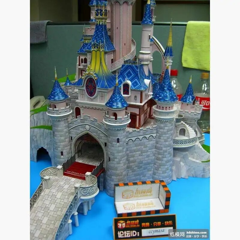 15q 75cm Diy Paris Sleeping Beauty Castle Papercraft 3d Paper Model Education Toy Boy Christma 4634