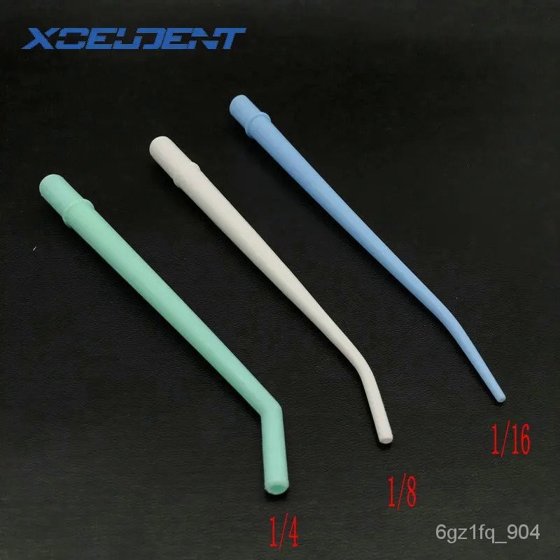 25pcs Disposable Curved Tips Surgical Aspirator Dental Saliva Ejector ...