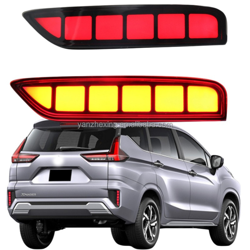 LED Rear Bumper Fog Light Reflector Tail Brake Light For Mitsubishi ...