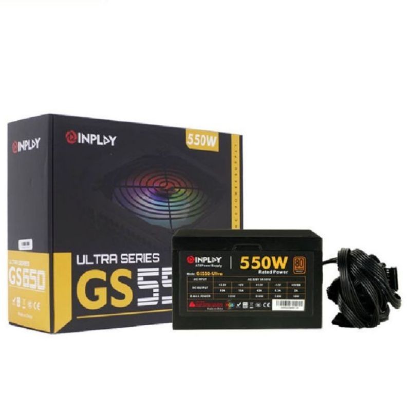 Inplay Ultra Series RGB 750w 650w 550w 450w True Rated Power Supply 80 ...