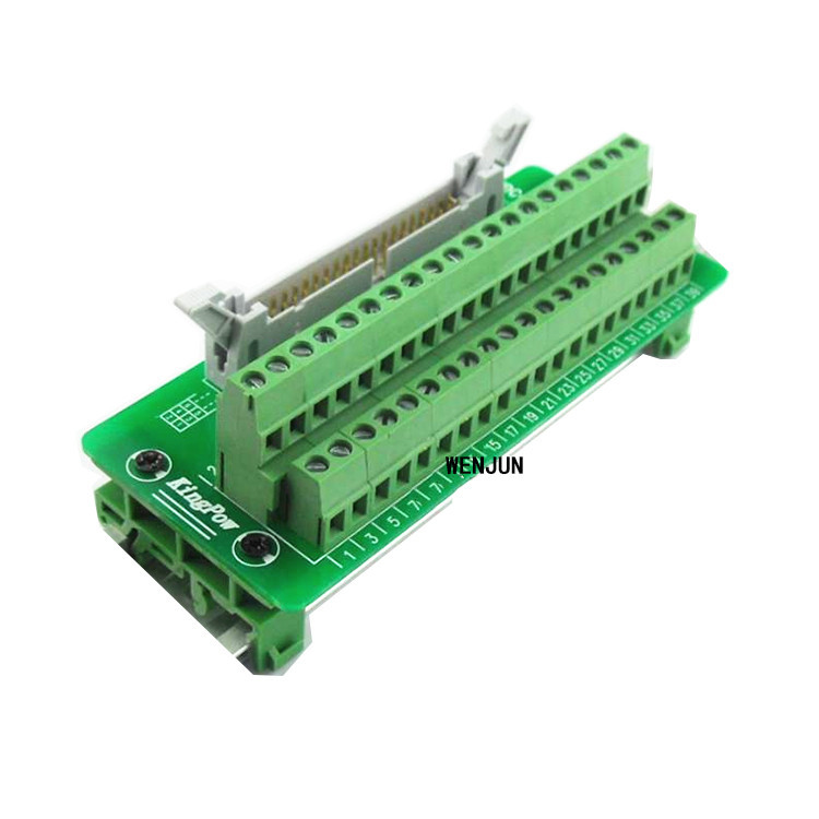 IDC40P IDC 40 Pin-b Male Connector to 40P Terminal Block Breakout Board ...