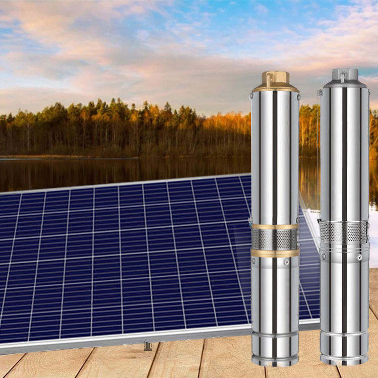 4 Inch Plastic Impeller 1hp Solar Water High Capacity Submersible Pump ...