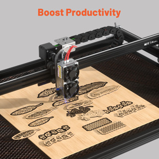 NEJE 3 Max V2 E80 120W Professional CNC Laser Cutter Engraver Metal ...