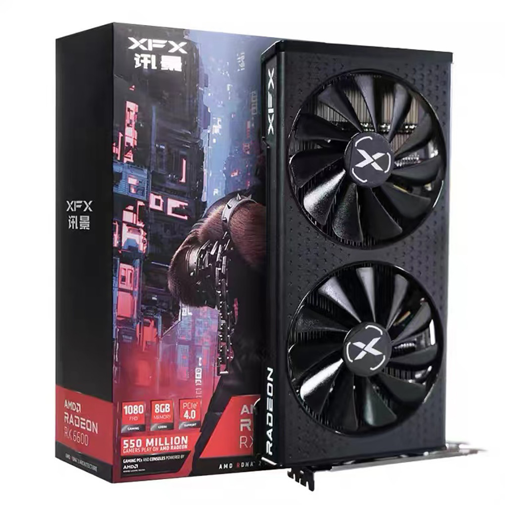 stock Original Brand New XFX rx 6600 xt Video Card and used rx 6600 GPU ...