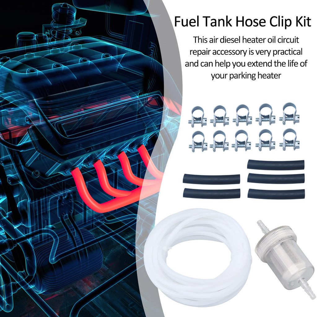 ⓥHeater Oil Tank Hose Clip Kit For E berspacher Heater Oil Line Pipe ...