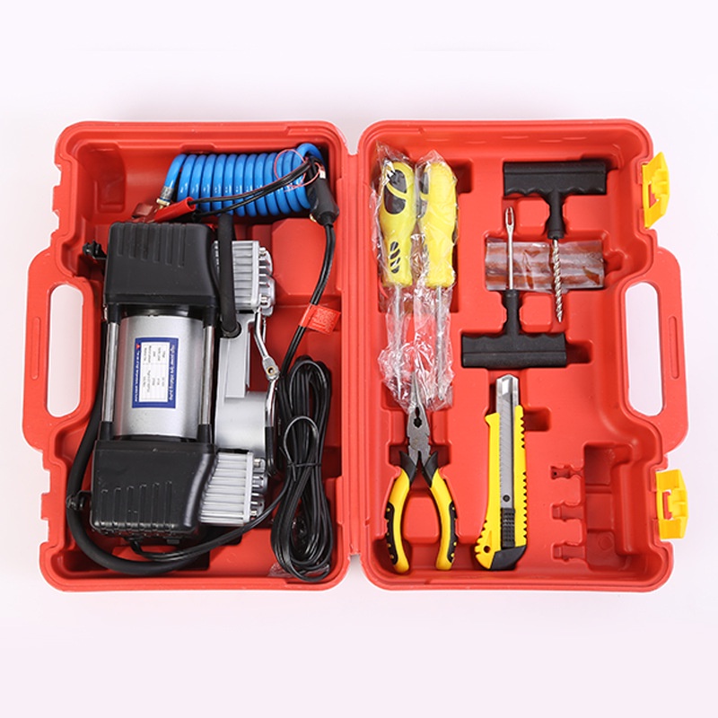 HIT Emergency Car Tyre Repair Tool Kit Heavy Duty DC 12v Double ...