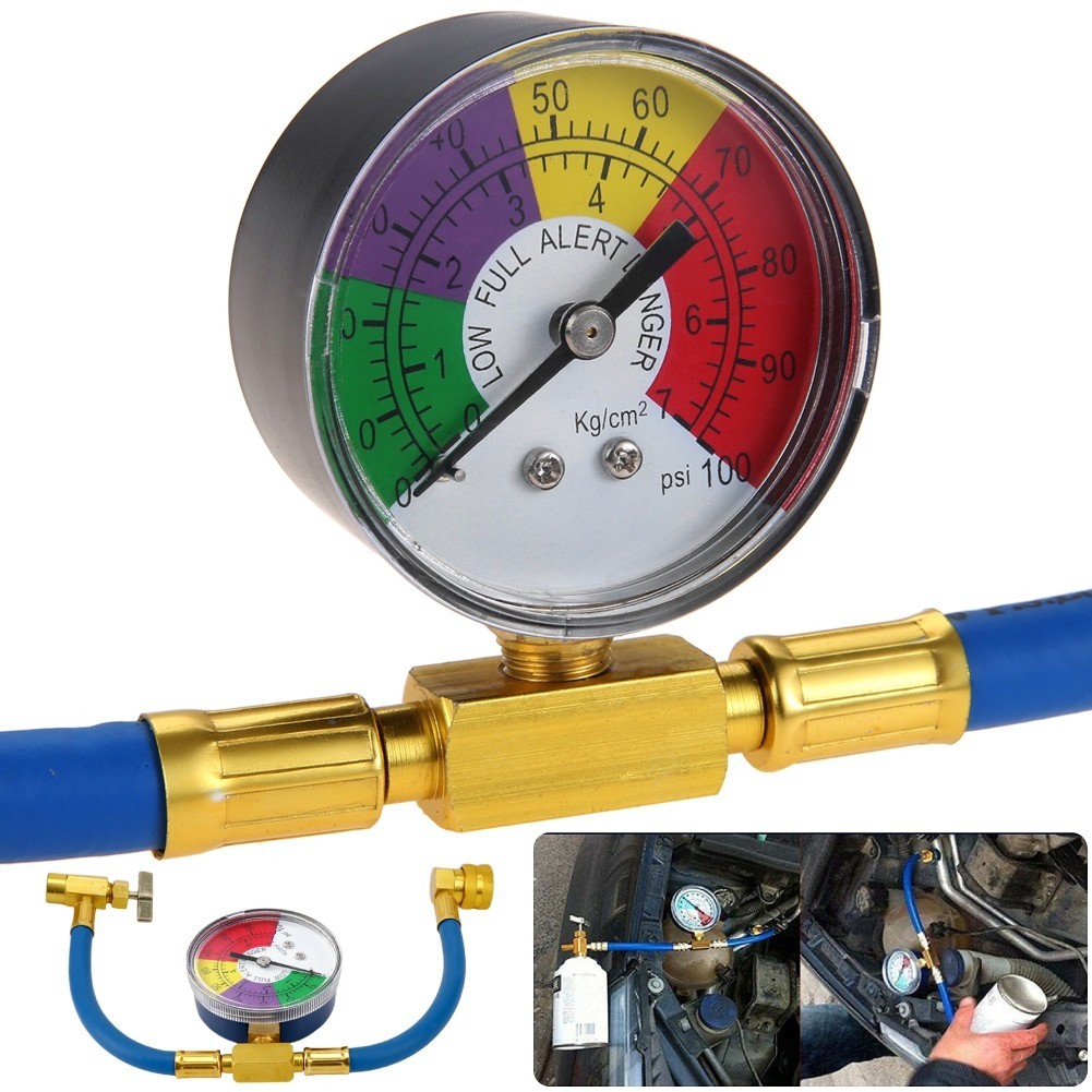 R134a Air Conditioning Refrigerant Gas Recharging Kit Car Air