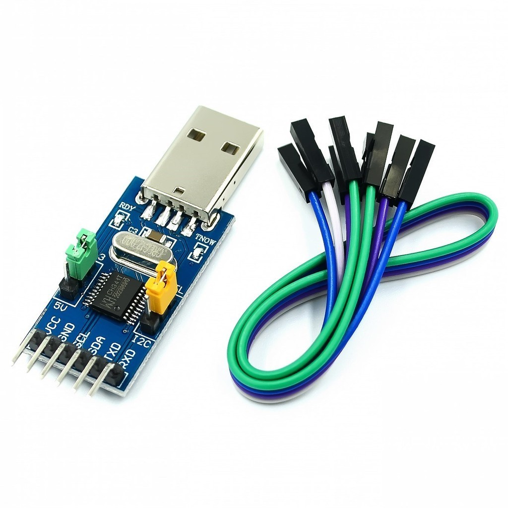 ~CH341T 2 in 1 module 3.3V 5V USB to I2C IIC UART USB to TTL single ...