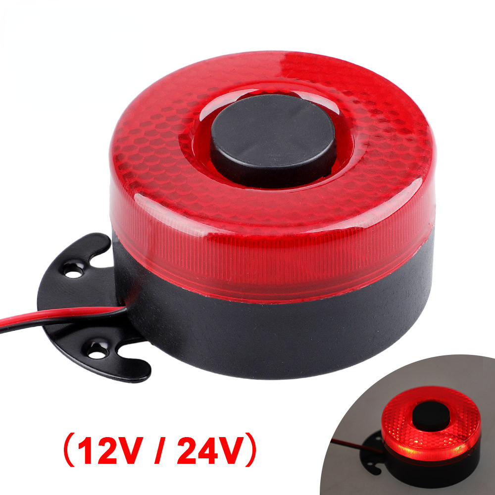 ⊰Air Horn Warning Siren Sound Signal Backup Alarms Horns With Red LED
