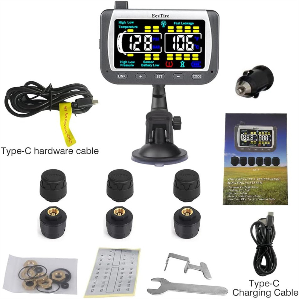 TPMS Tire Pressure Monitoring System Tire Pressure Sensor EEZ-RV-TPMS6 ...