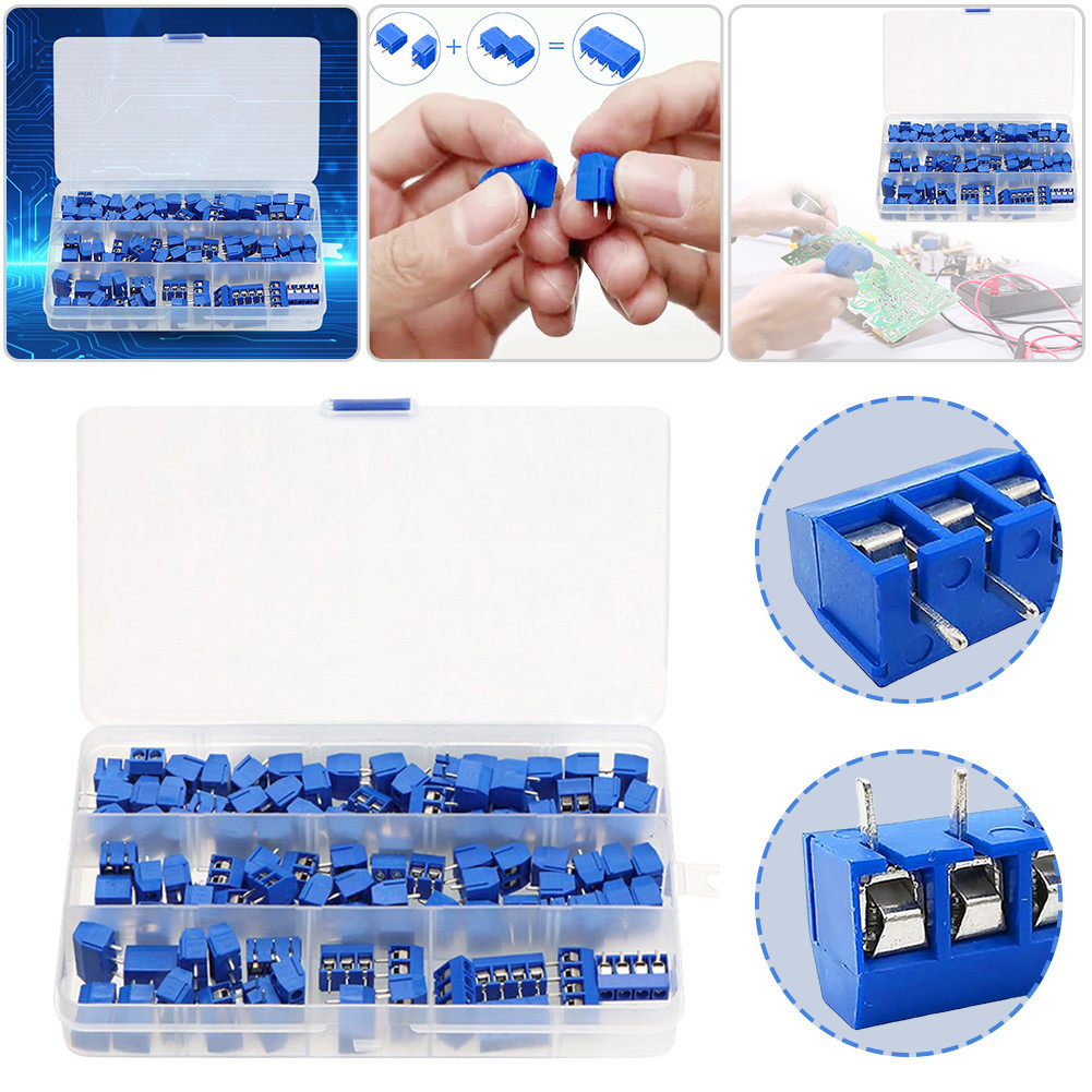 100Pcs KF301-2P KF301-3P KF301-4P PCB Screw Terminal Block 2 Pin 3 Pin ...
