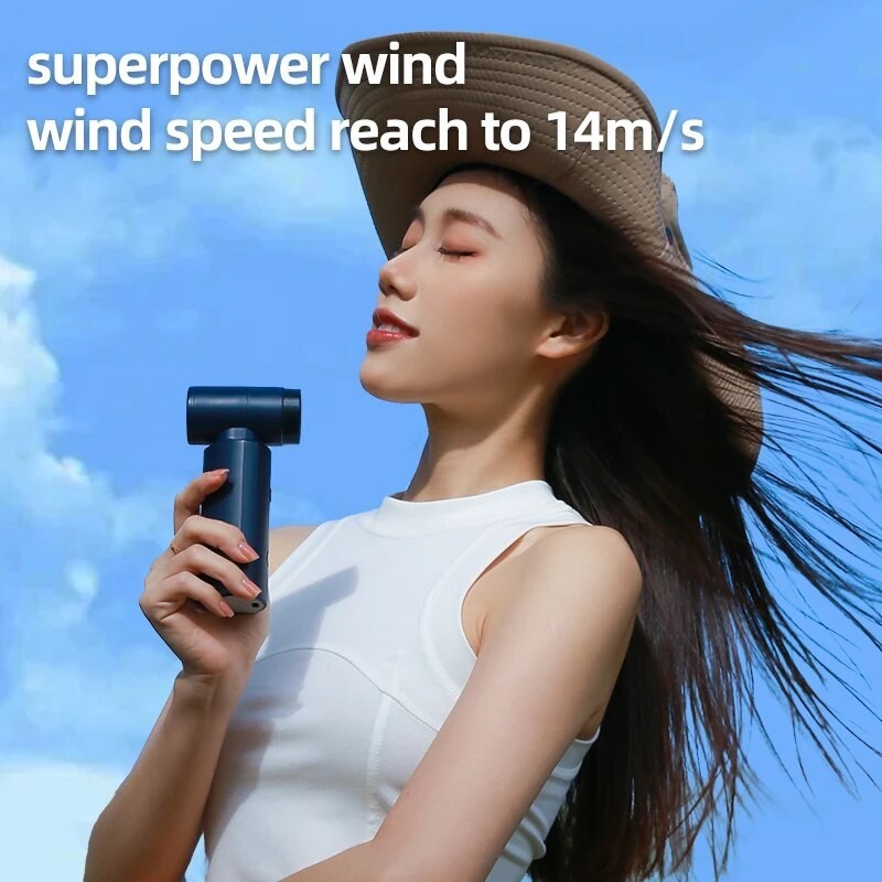 Portable Wireless Handheld Small Fan 4500mah Rechargeable High Wind ...