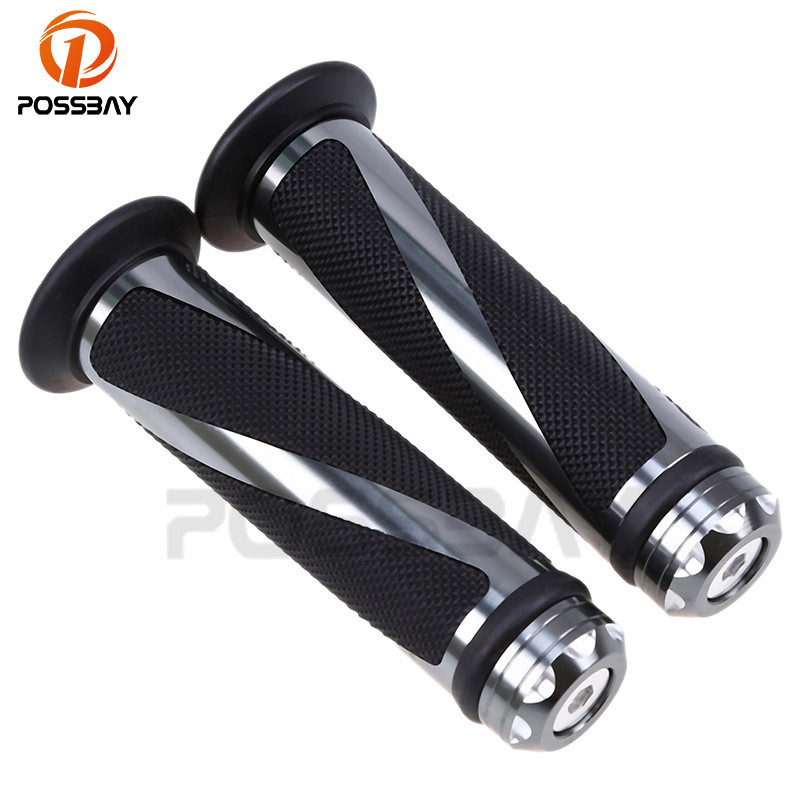 ♀POSSBAY 7/8'' Universal Motorcycle Handlebar Grip Pit Bike Protaper ...