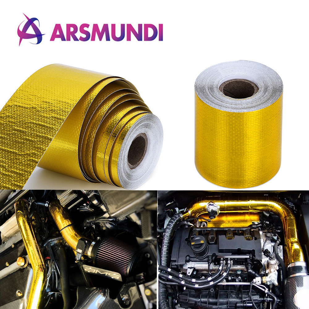 ☽5cm width Thermal exhaust Tape Air Intake Heat Insulation Shield Wrap