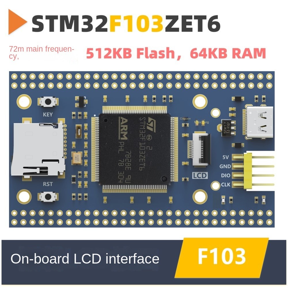 ☽STM32F103ZET6 Minimum System Core Board STM32 Development Board ...