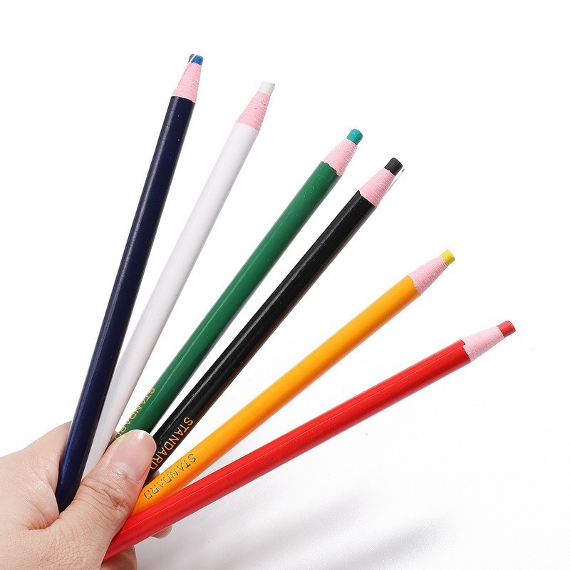 ☝6 Colors Cut-free Sewing Tailor's Chalk Pencils Fabric Marker Pen ...