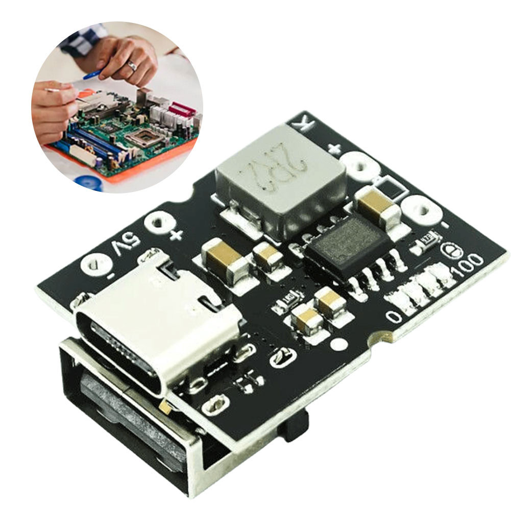 ♠5V 2A Charge Discharge Integrated Module Type-C Input Charging Boost ...