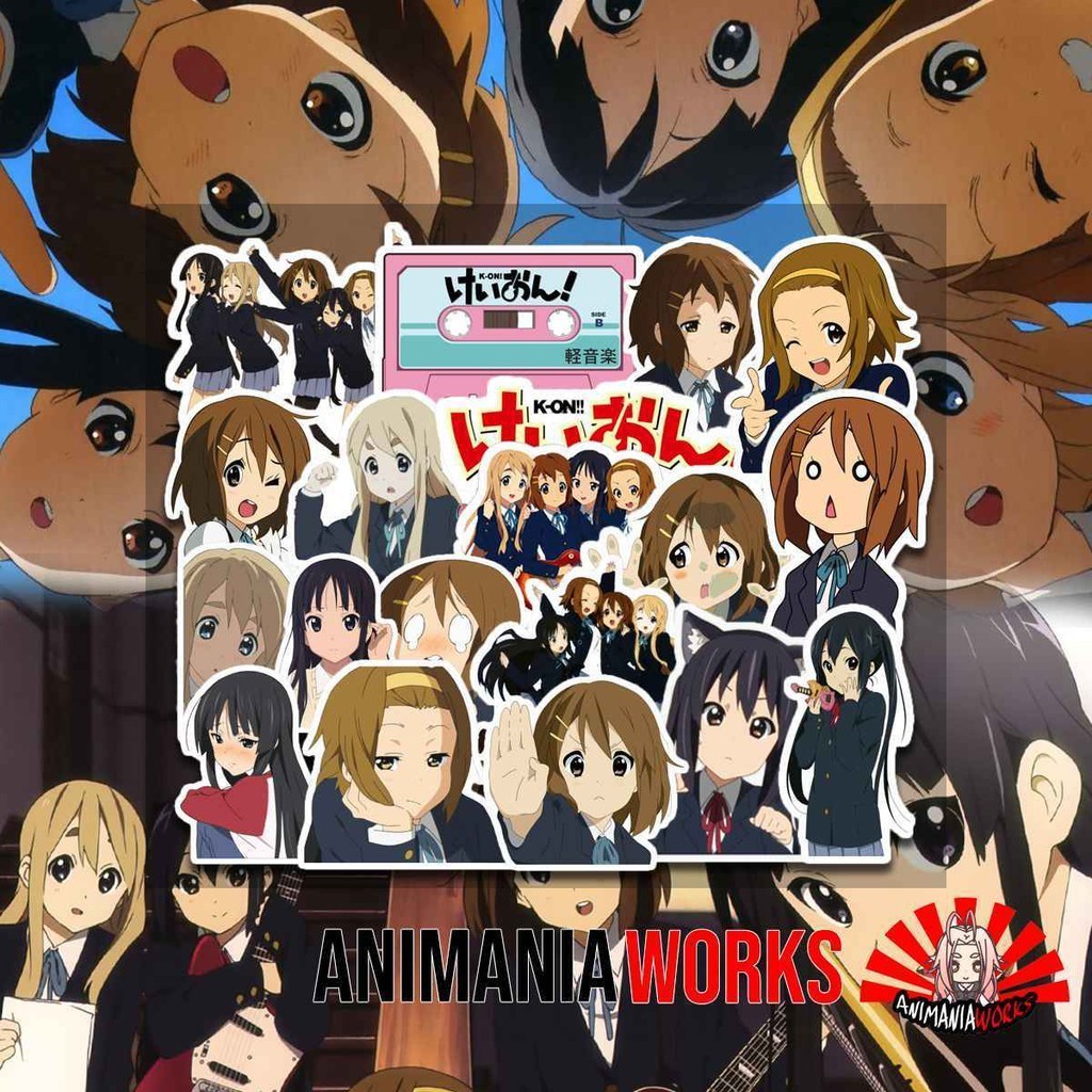 Anime Stickers / K-ON!! Anime Sticker Collection / Laminated Vinyl ...