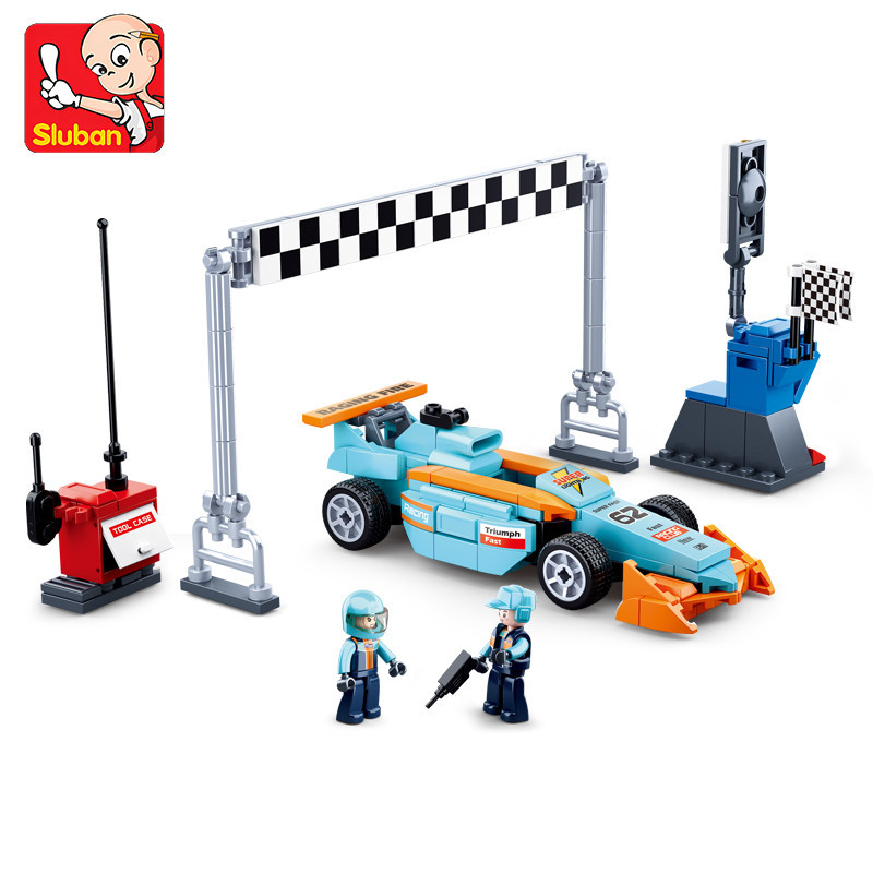 210pcs car leap finish line, modeling building blocks, small particle ...