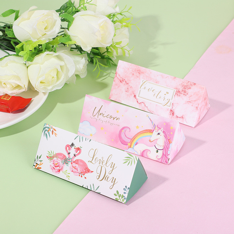 ☃New Luxury Gift Boxes & Bags Candy Box Paperboard Triangle Shape ...