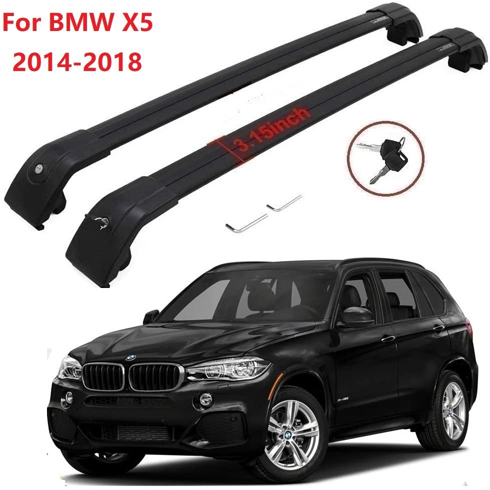 ♡Car Roof Cargo Racks for BMW X5 F15 2014-2018 Roof Rack Cross Bars ...