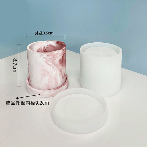 DIY Big Flower Pot Mold Concrete Rubber Silicone Mold Round Cement ...