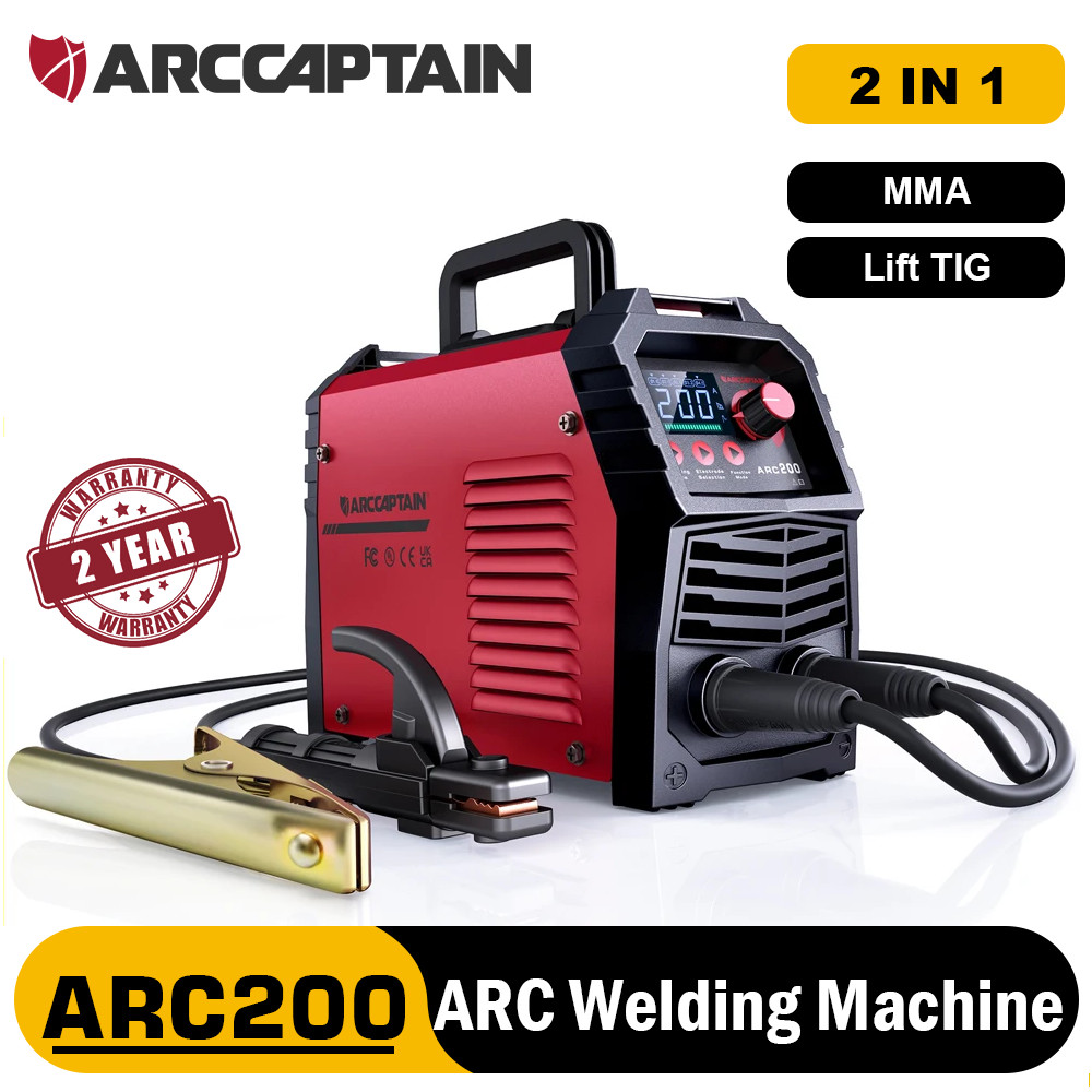 ┱ARCCAPTAIN 200Amp Welding Machine DC Inverter IGBT 2 IN 1 MMA Lift Tig ...