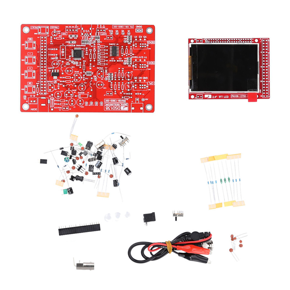 웃DSO138 Digital Oscilloscope DIY Kit 2.4inch TFT Digital Oscilloscope ...