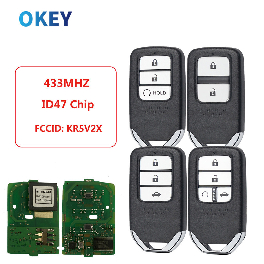 Okey Remote Car Key Control For Honda Piot CR-V Civic 2016 2017 2018 ...