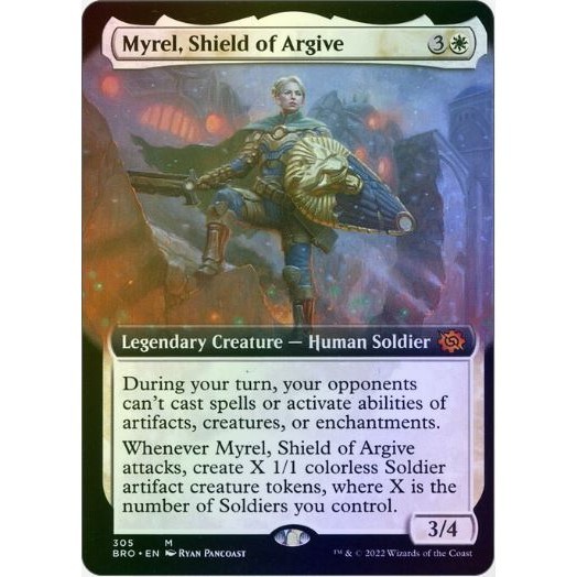 MTG Proxy Card Myrel, Shield of Argive (Extended Art Foil)