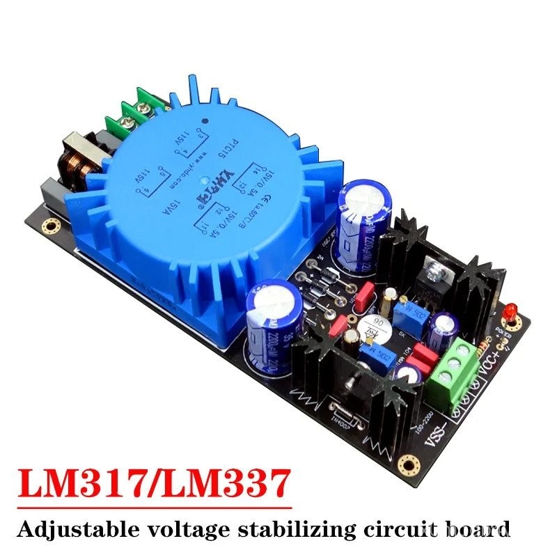 LM317/LM337 Transformer Output Adjustable Voltage Stabilizing Circuit ...