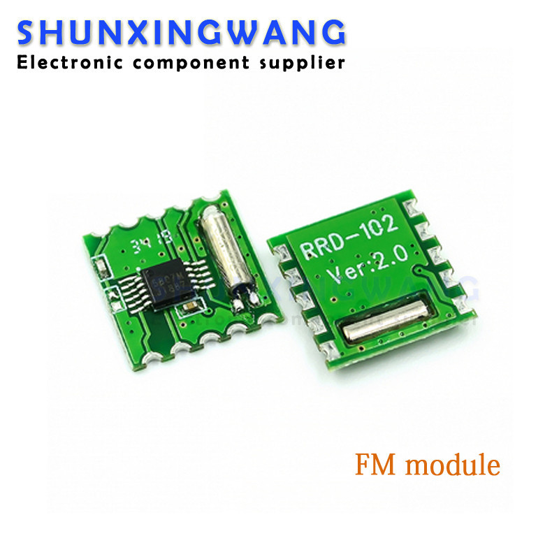 ☮FM module radio module RDA5807M RRD102V2.0 stereo radio module ☃wGk+p ...