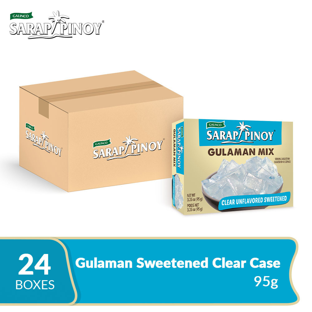 Sarap Pinoy Gulaman Sweetened Clear 95g Case | Shopee Philippines