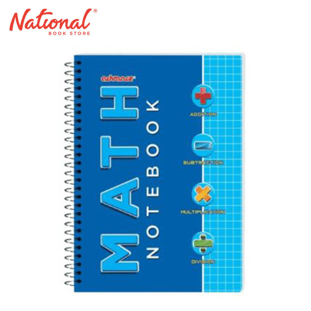 Advance Math Notebook Spiral 6x8.5 inches 80 Sheets - School Supplies ...