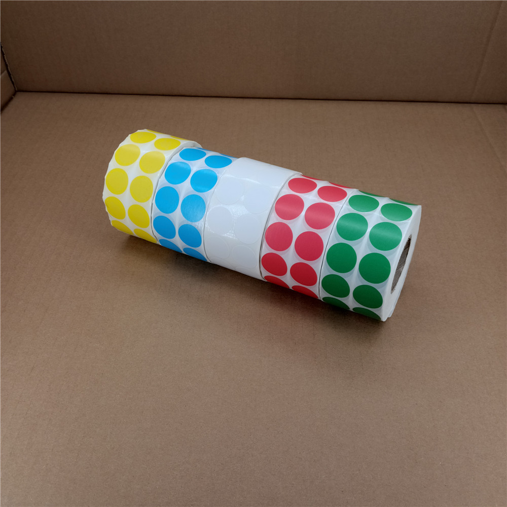 1.5cm Round labels, 5000 stickers/roll, colorful Circle Thermal Sticker ...