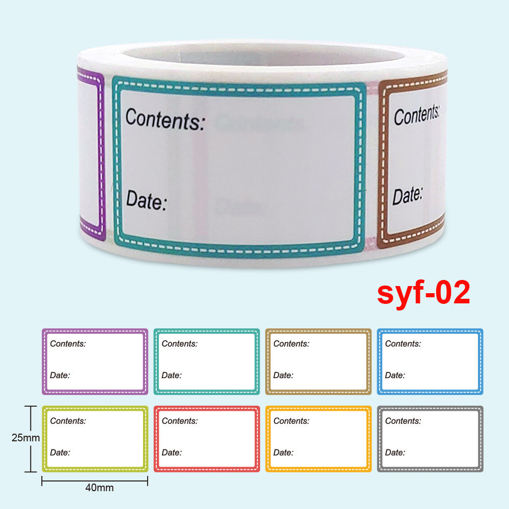 Safe Date Food catalog Storage Selfadhesive Label sticker Kitchen