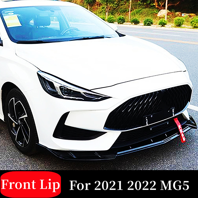 웃For MG5 2021 22 Car Front Bumper Lip Chin Spoiler Splitter Diffuser ...