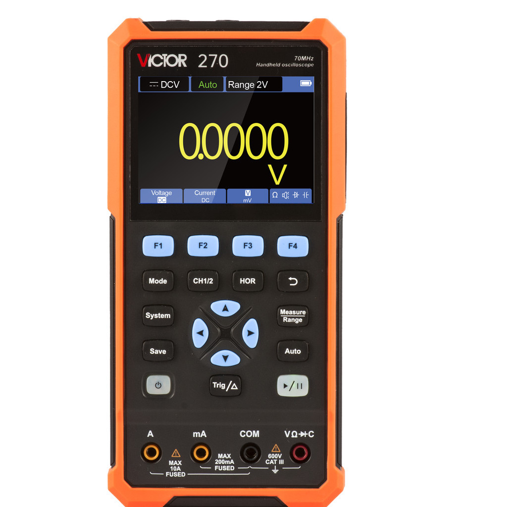 New 270 4 1/ 2 digit handheld digital oscilloscope with multimeter 2 ...