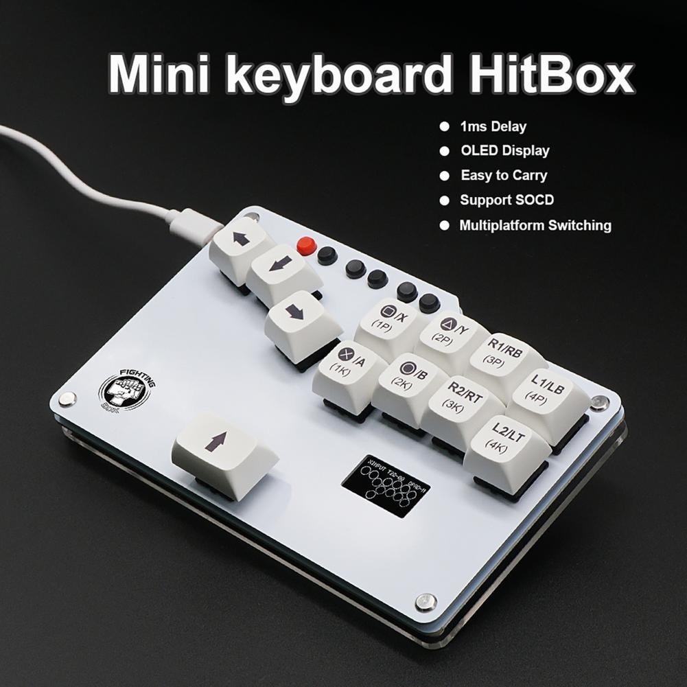 ♠Mini Hitbox GP2040 Fightstick Keyboard Versatile Controller Game