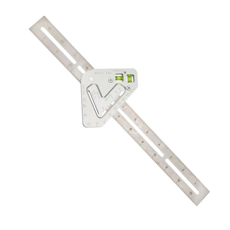 Level Protractor Woodworking Ruler AngleRuler Carpentry Tool Measuring ...