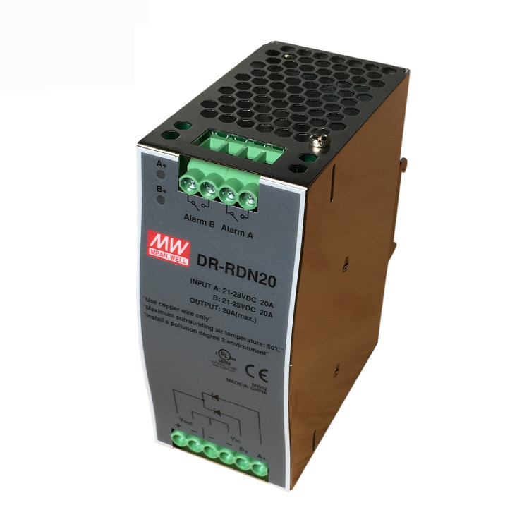 Meanwell 20A Power Supply Redundancy Module DR-RDN20 24V 20A Switch 30V ...
